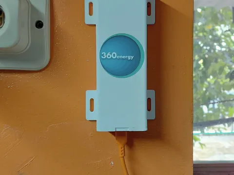 eDAS mounted on an orange panel board